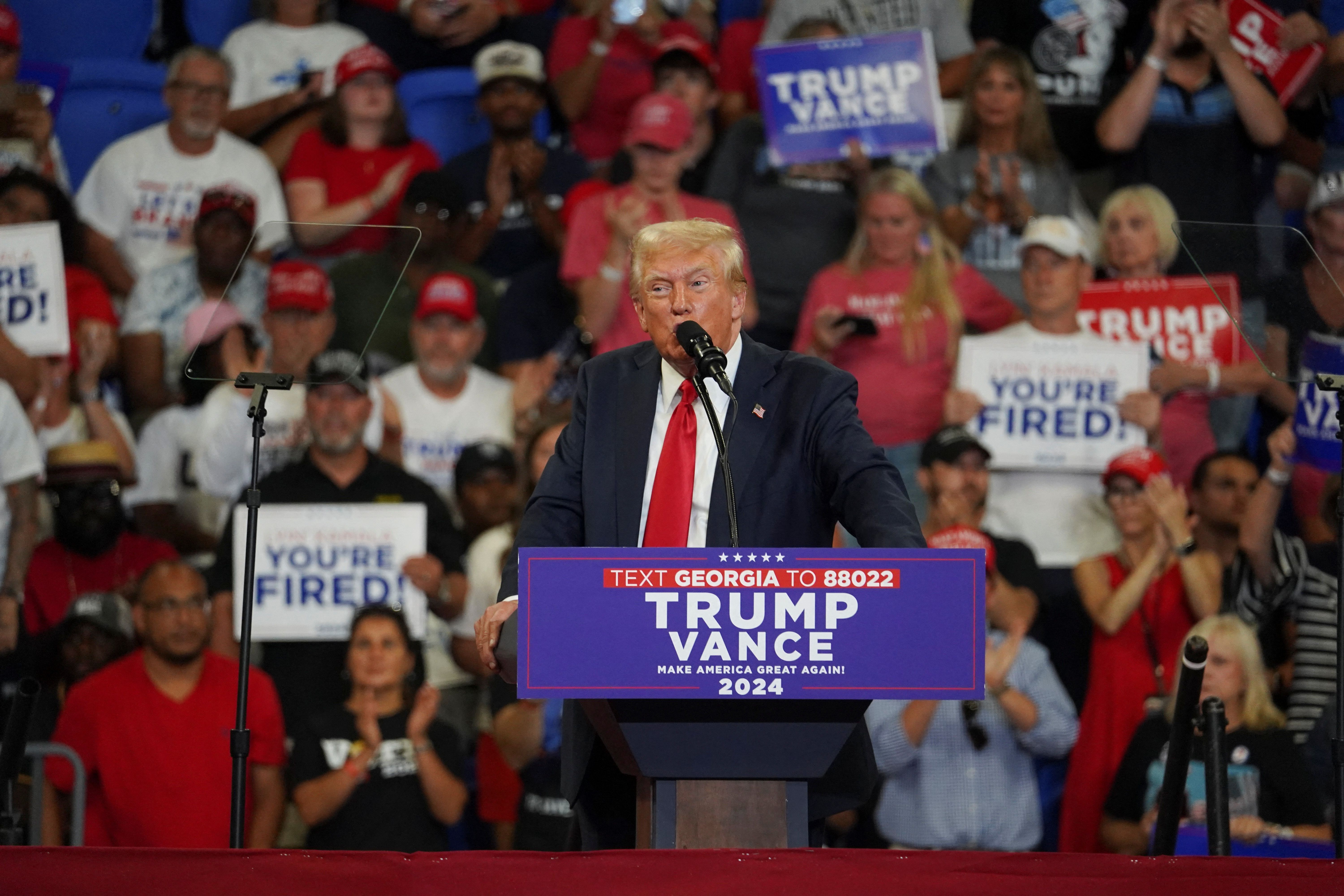 Ex-presidente dos EUA e candidato republicano à Presidência, Donald Trump