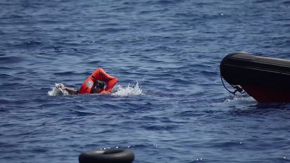 Italian coast guard and Spanish NGO rescue 110 migrants at sea, including one dead