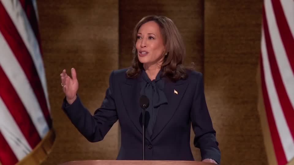 Kamala Harris formally accepts Democrats' nomination for president