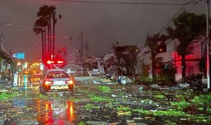 Japão pede que 4 milhões de pessoas sejam evacuadas após chegada do tufão Shanshan