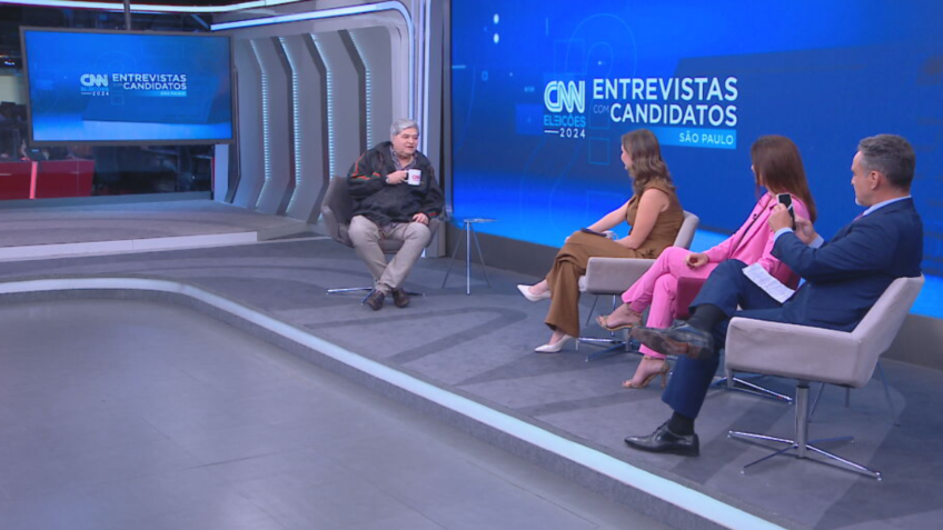 Datena participa de uma entrevista nos estúdios da CNN • CNN