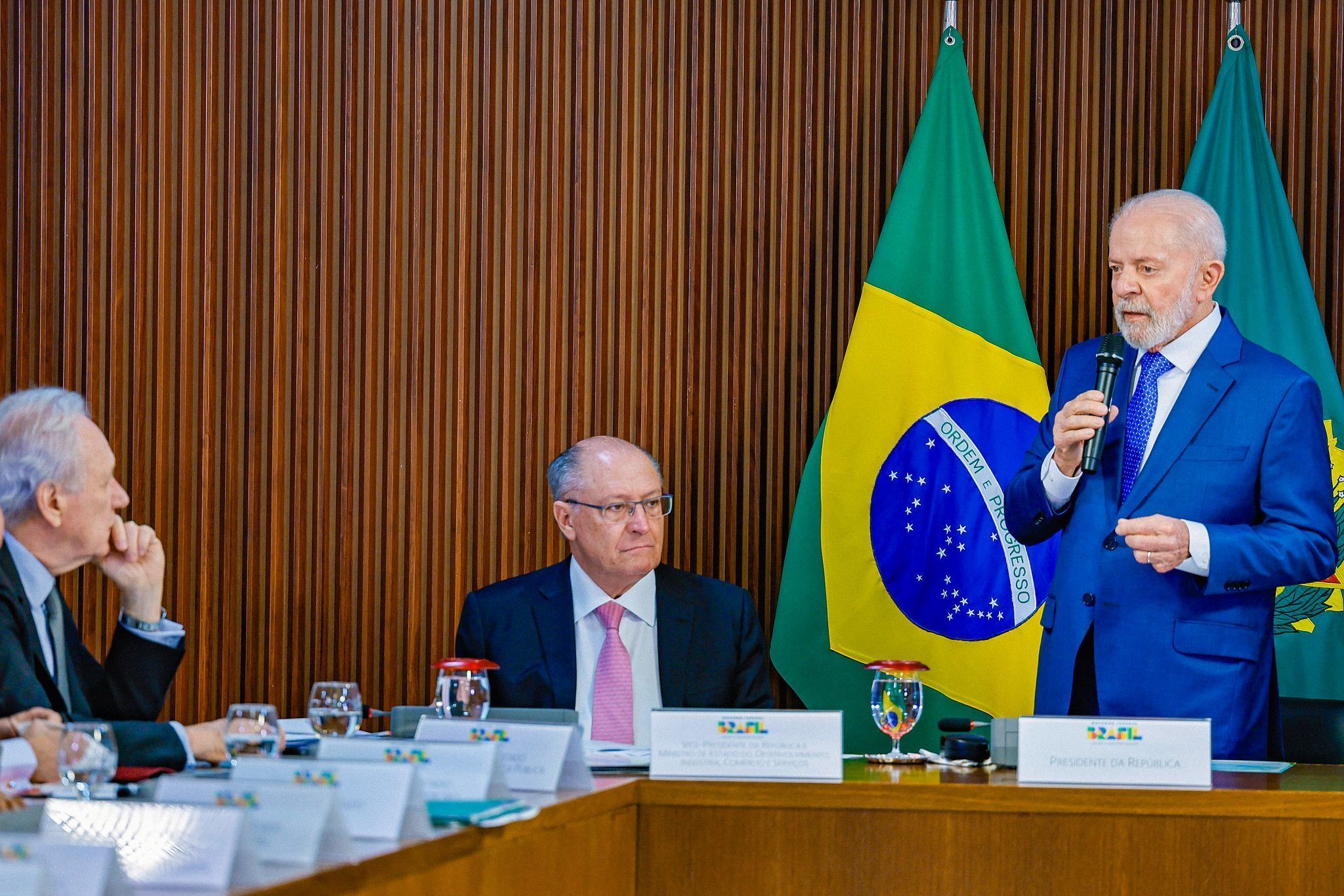 Presidente da República, Luiz Inácio Lula da Silva, durante reunião Ministerial, no Palácio do Planalto