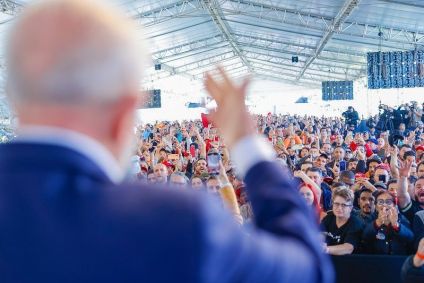 Presidente da República, Luiz Inácio Lula da Silva, durante cerimônia de inauguração do Contorno Viário da Grande Florianópolis. Florianópolis - SC.