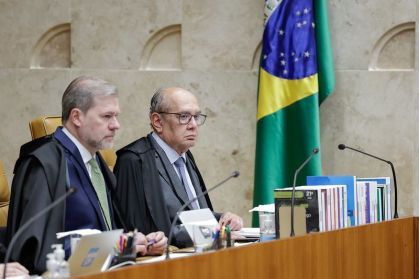 Os ministros Dias Toffoli e Gilmar Mendes, do STF