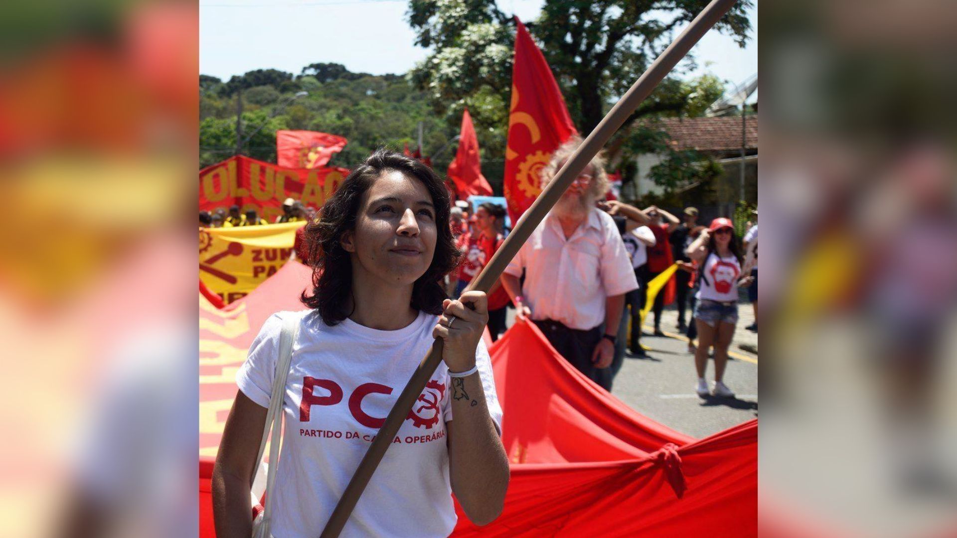 A candidata a Prefeitura de Maceió, Nina Tenório (PCO)