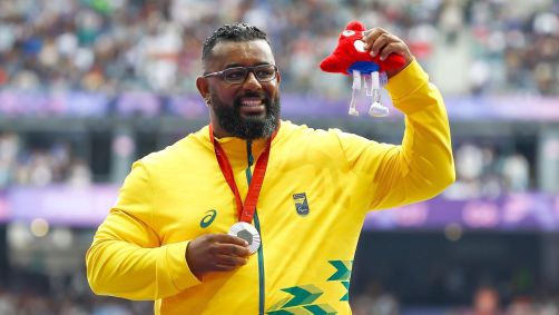 No Arremesso de peso F57, Thiago Paulino conquistou a medalha de prata