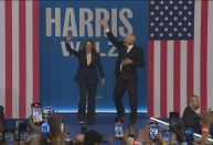 Kamala Harris e Tim Walz fazem primeiro comício nos EUA