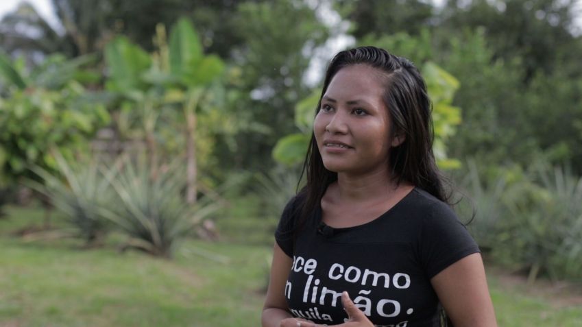 A indígena Kamelice Paumari, coordenadora da Associação Indígena do Povo das Águas (AIPA) • Laryssa Gaynett / OPAN