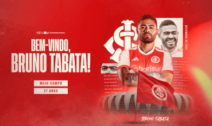 Bruno Tabata é o novo reforço do Internacional