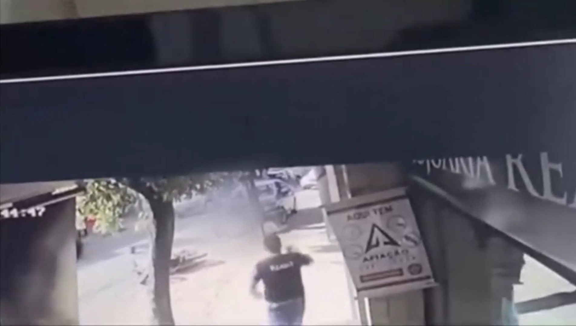 Momento em que a vítima é atropelada em MG
