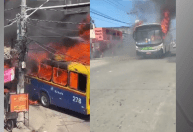 Ônibus são incendiados no Rio durante operação da polícia