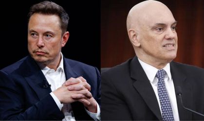 Elon Musk e Alexandre de Moraes