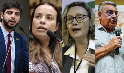 Felipe Camozzato (Novo), Juliana Brizola (PDT), Maria do Rosário (PT) e Sebastião Melo (MDB)