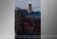 Ônibus perde freio e atropela motociclistas e pedestres em Manaus