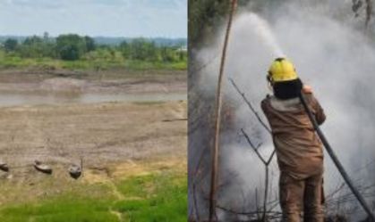 Amazonas tem recorde de queimadas, seca antecipada e queda nos níveis dos rios em agosto