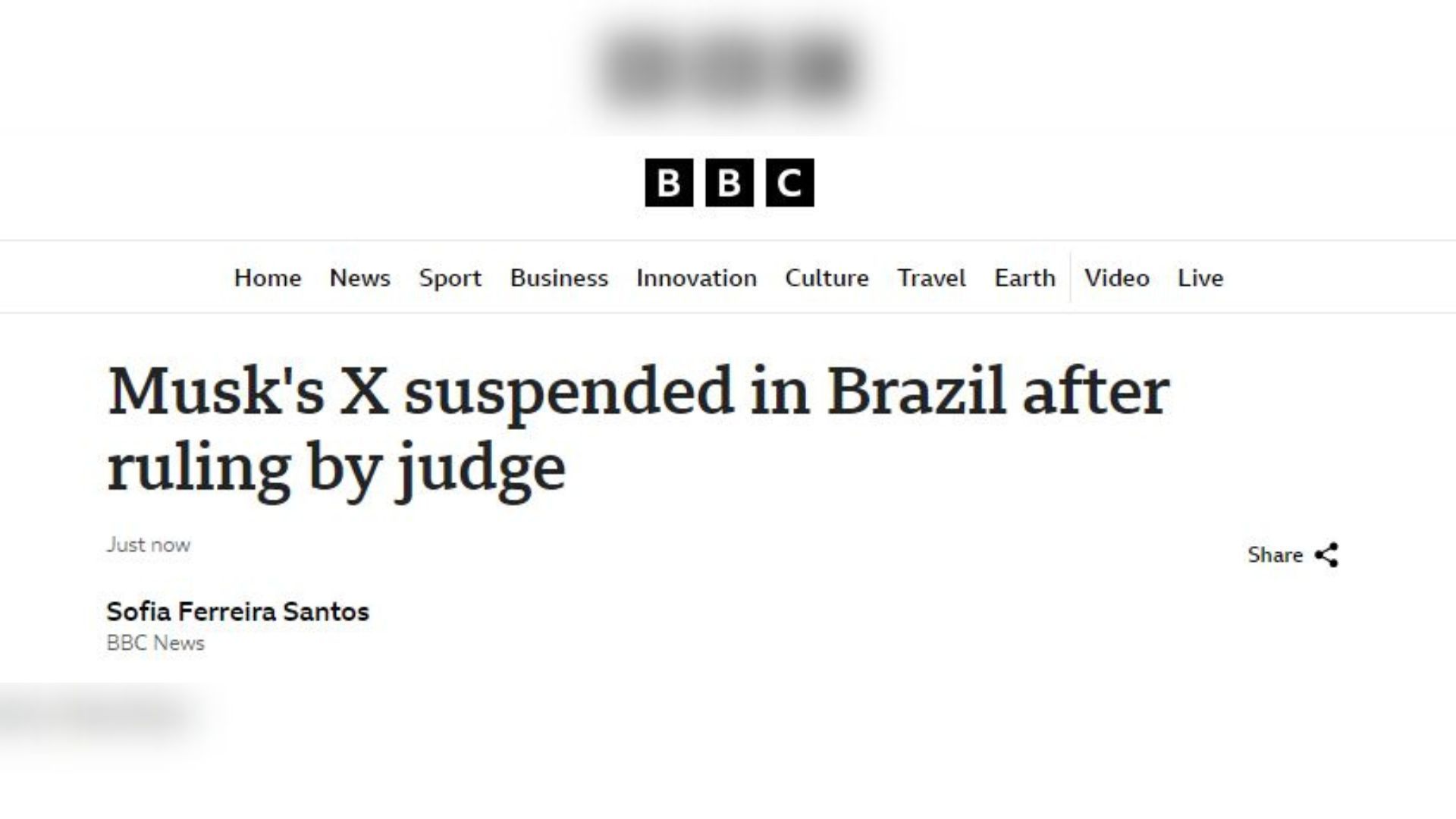 BBC repercute suspensão do X no Brasil