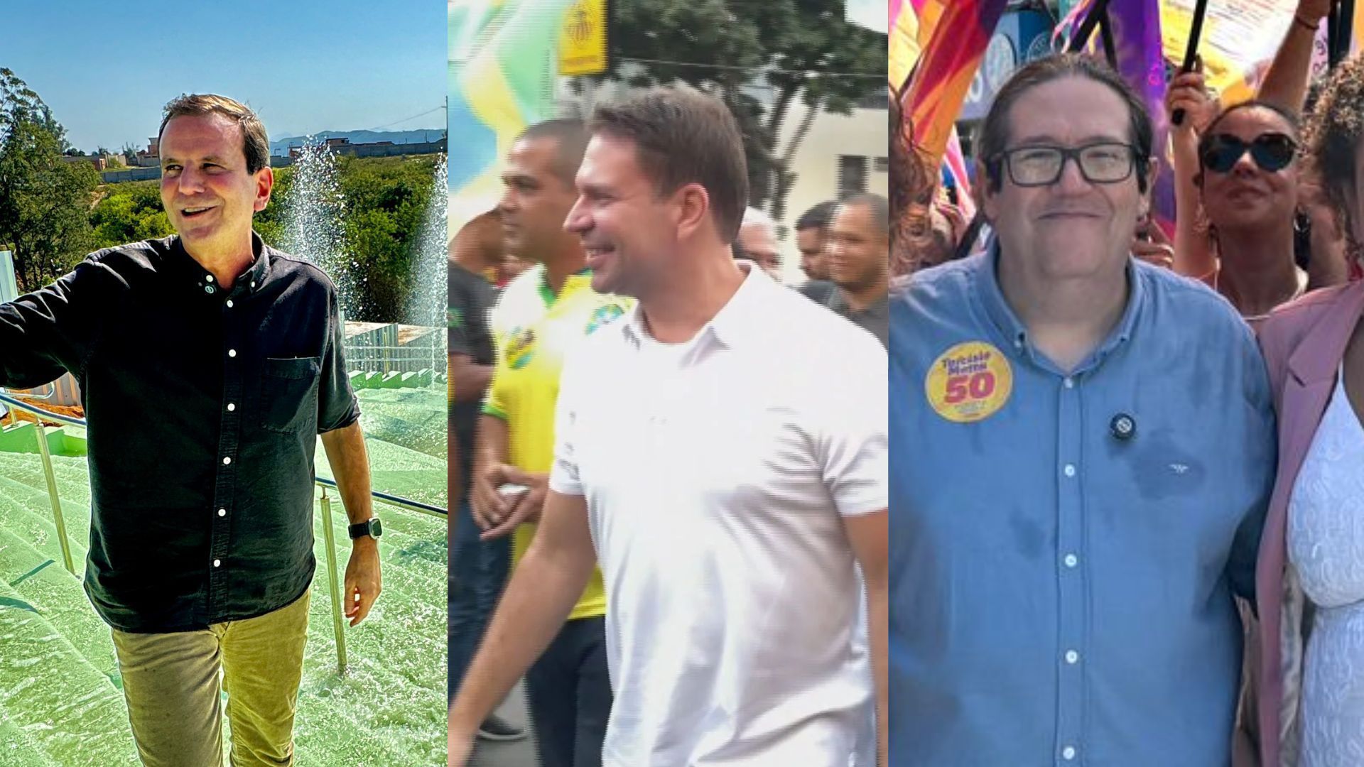 Candidatos à Prefeitura do Rio de Janeiro em campanha 30/08