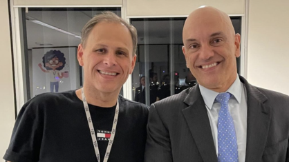 Eduardo Tagliaferro (à esquerda) foi assessor do ministro Alexandre de Moraes