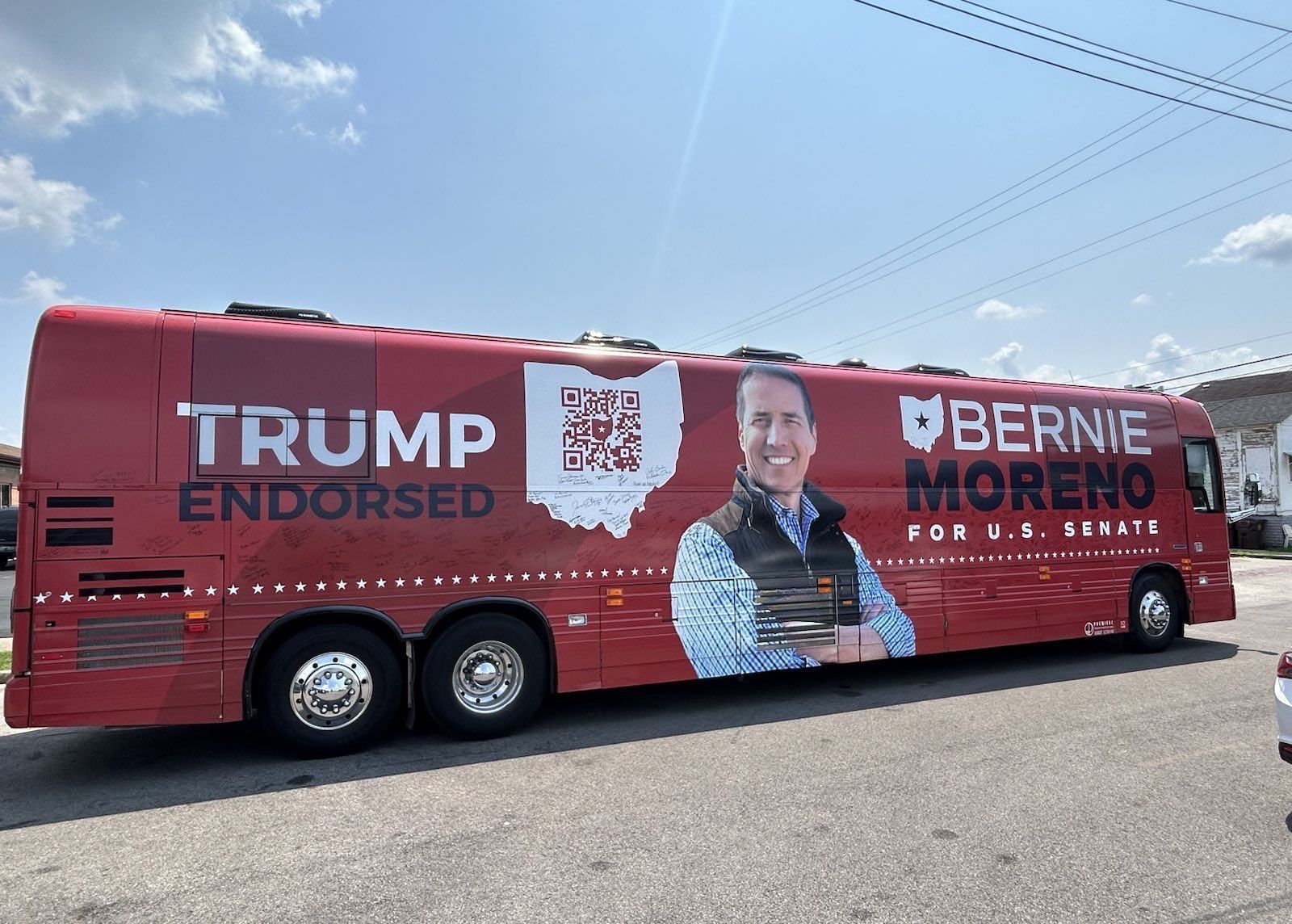 Bernie Moreno confirma ser endorssado por Trump • Reprodução/X