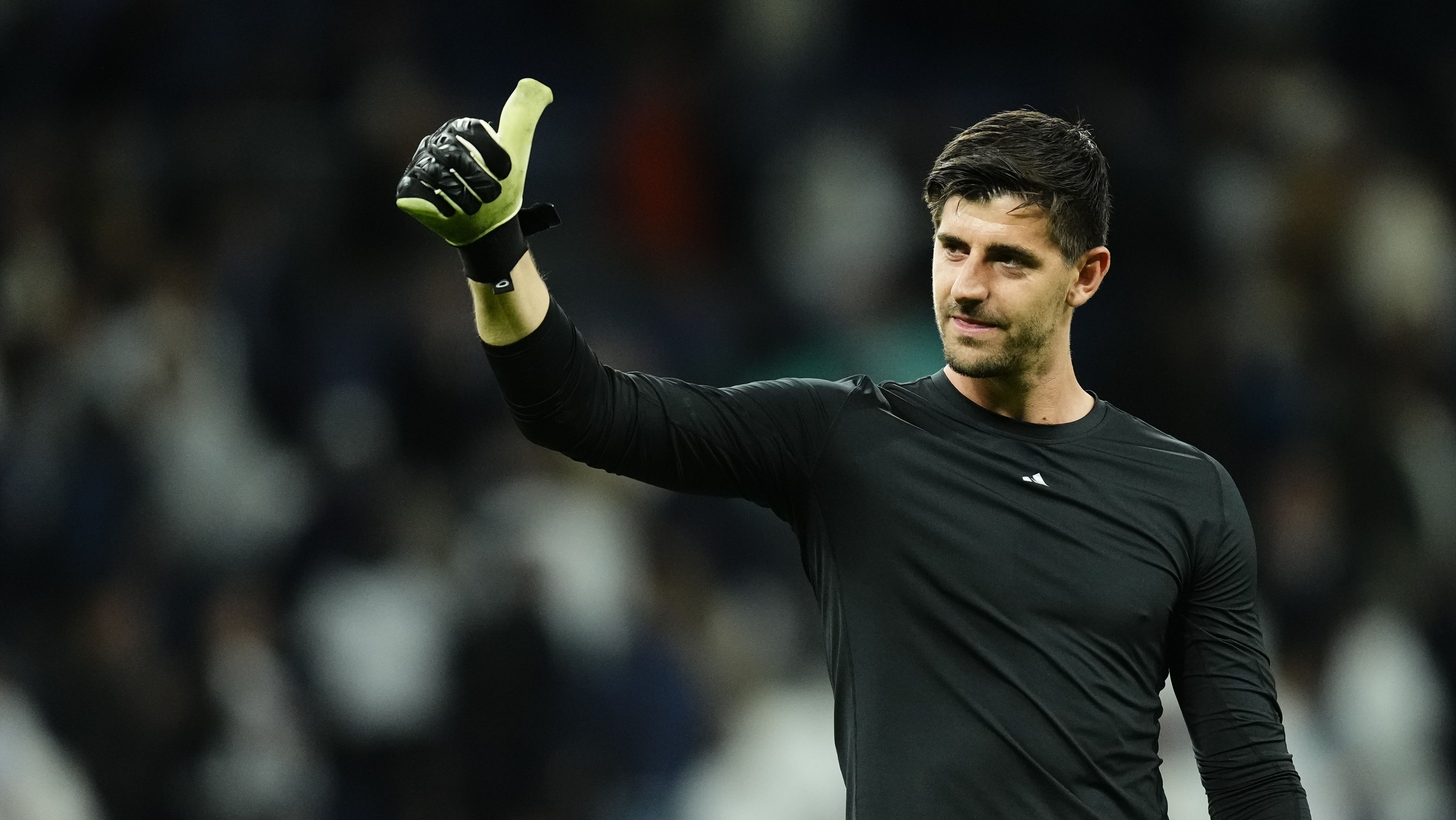 Thibaut Courtois pode reforçar o Real Madrid na Champions contra o Arsenal