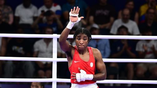 Cindy Ngamba se classificou à semifinal do boxe