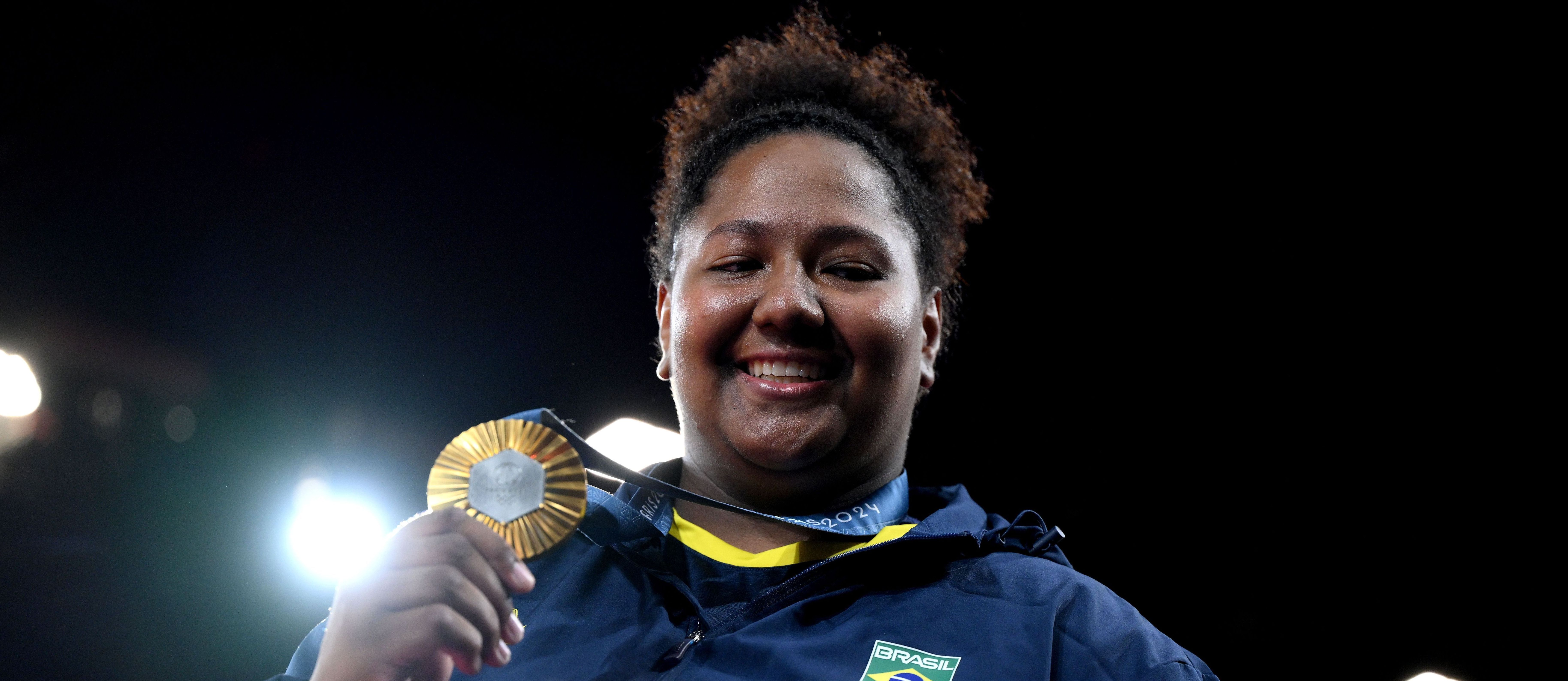 Beatriz Souza, judoca brasileira, conquistou a medalha de ouro na categoria +78kg do judô