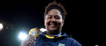 Beatriz Souza, judoca brasileira, conquistou a medalha de ouro na categoria +78kg do judô
