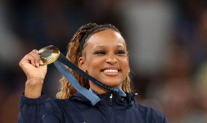 Rebeca Andrade, ouro no solo em Paris 2024
