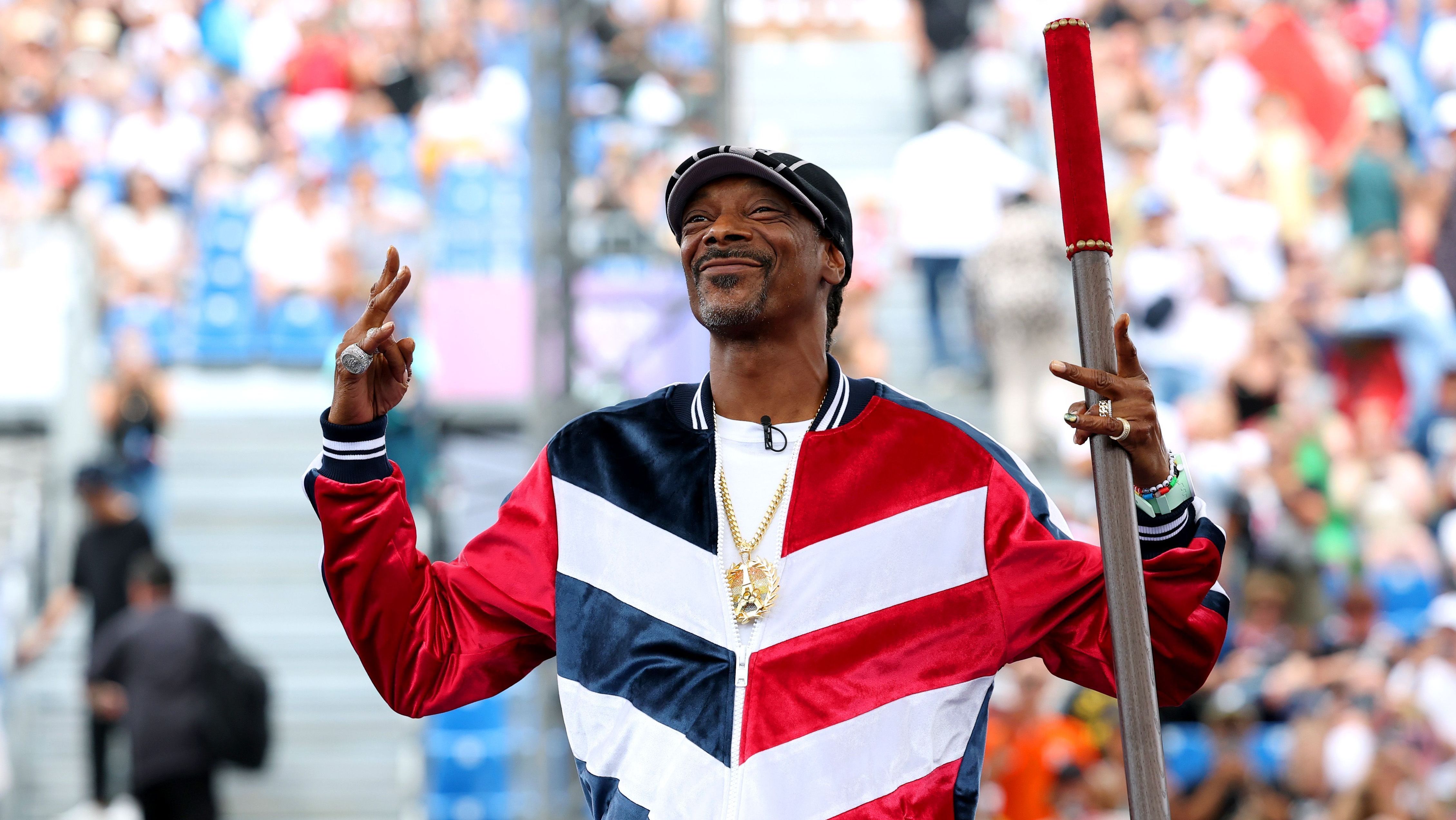Snoop Dogg durante a Olimpíada de Paris 2024