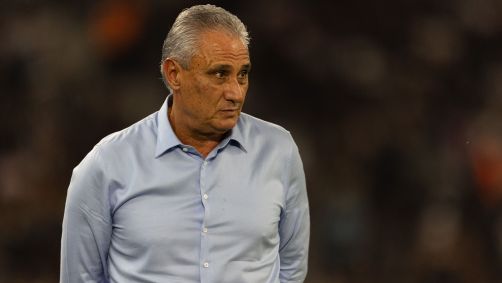 Tite em jogo do Flamengo