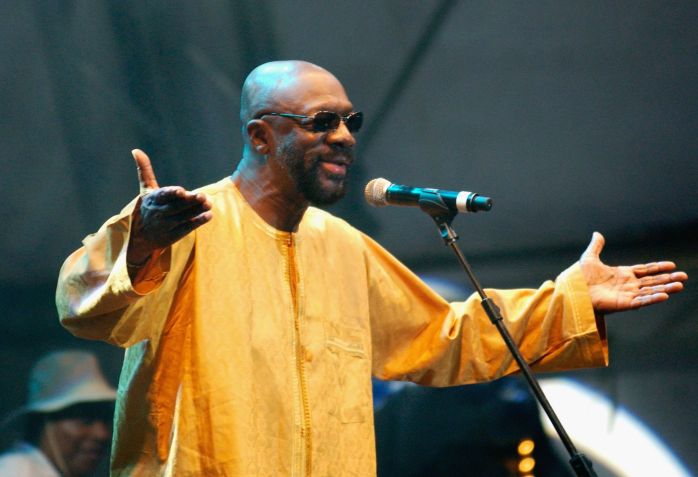 Isaac Hayes em 2007 • Jim Dyson/Getty Images