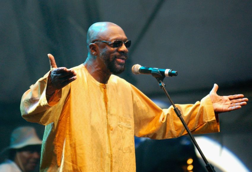 Isaac Hayes em 2007 • Jim Dyson/Getty Images