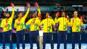 Brasil garantiu a medalha de bronze no golbol masculino
