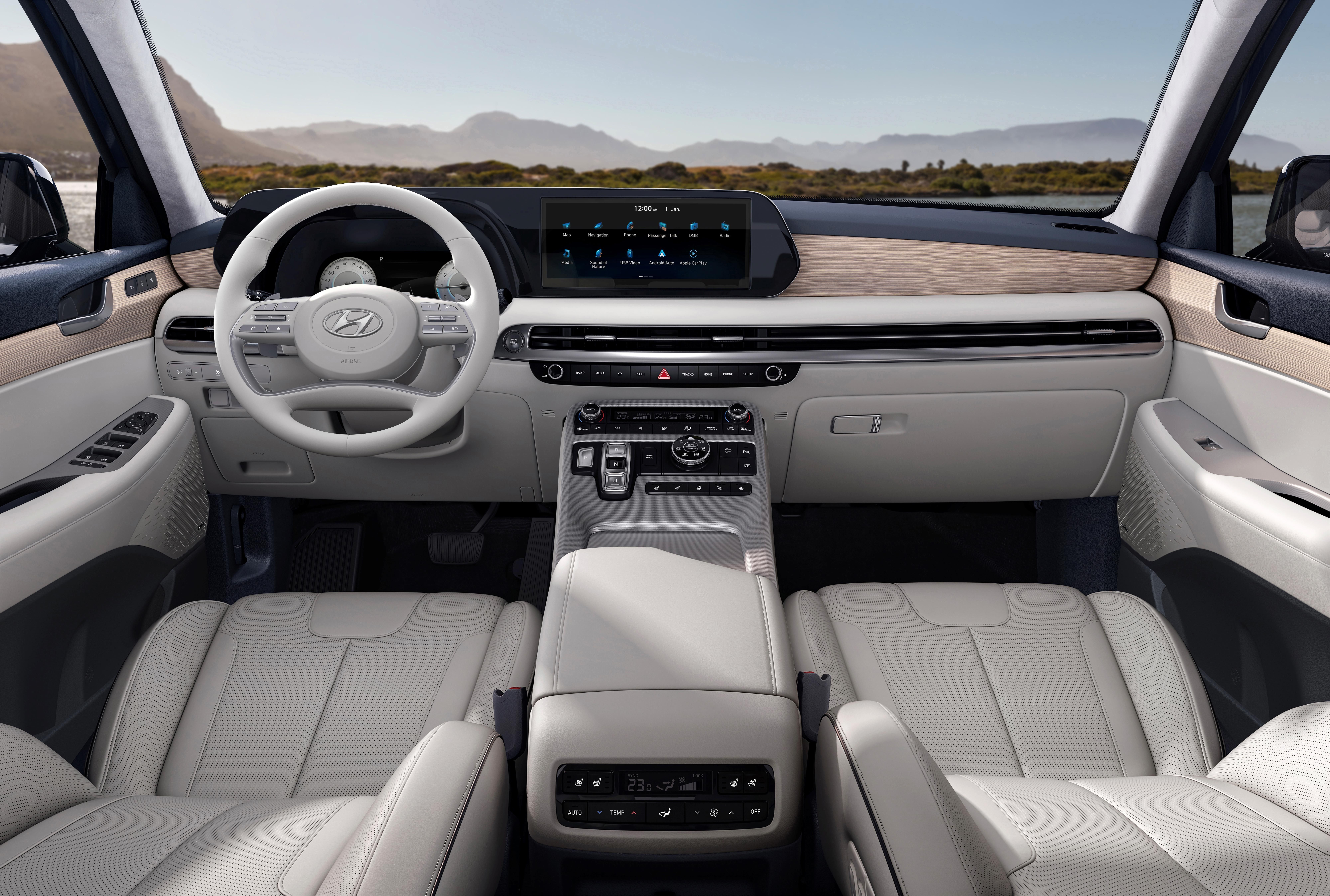 Interior do Hyundai Palisade / Foto: Divulgação/Hyundai