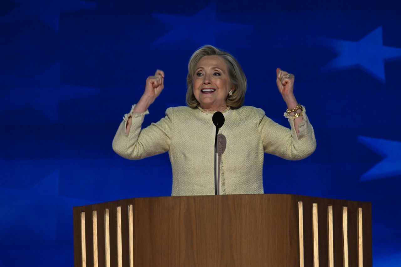 Hillary Clinton no United Center durante a Convenção Nacional Democrata em Chicago, Illinois, em 19 de agosto / Bernadette Tuazon/CNN