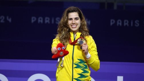 Ana Carolina Moura ganhou o ouro no Taekwondo até 65kg K44