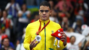 Wendell Belarmino conquistou a medalha de prata na Natação nos 50m S11