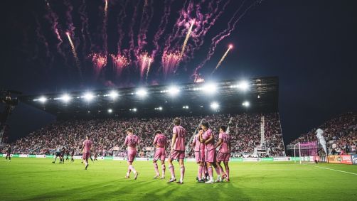 Inter Miami em partida dentro de casa