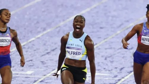 Julien Alfred conquistou primeira medalha na história de Santa Lúcia na Olimpíada