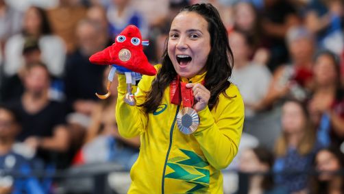 Mayara Petzold foi bronze na natação 50m borboleta S6