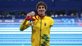 Na natação 100m livre S6, Talisson Glock conquistou a medalha de prata