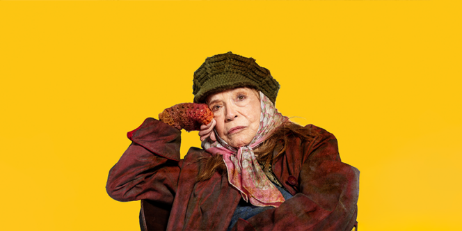 Nathalia Timberg na montagem teatral de "A Mulher da Van" / Foto: Priscila Prade/Divulgação