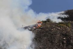 Incêndio no morro Pavão Pavãozinho, no Rio de Janeiro