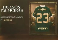 Palmeiras usa camisa com números especiais em jogo contra Flamengo