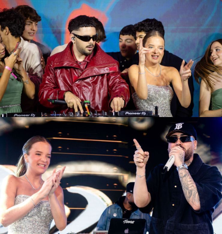 Pedro Sampaio e Kevinho agitaram a pista de dança na festa de 15 anos de Rafaella Justus • Lan Rodrigues/Divulgação