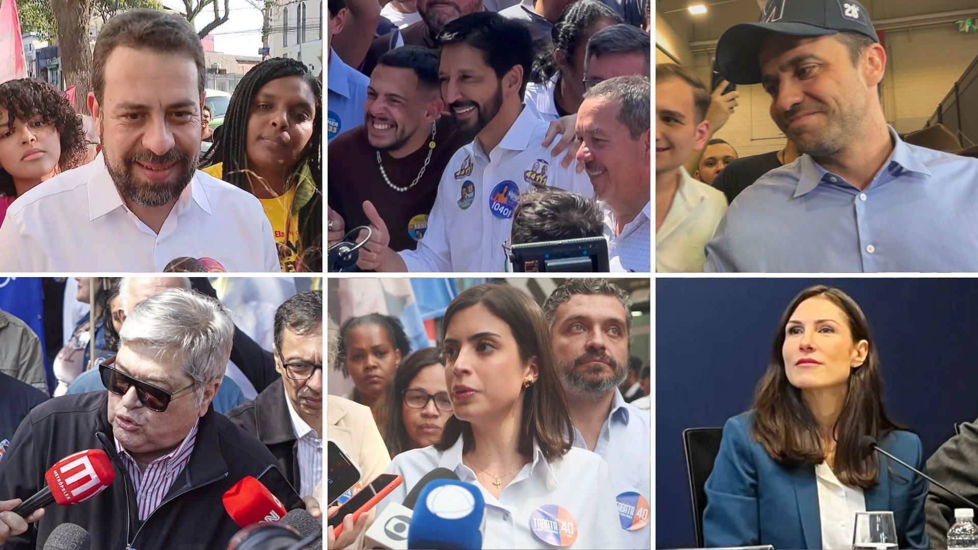 Candidatos à Prefeitura de São Paulo em campanha 29/08