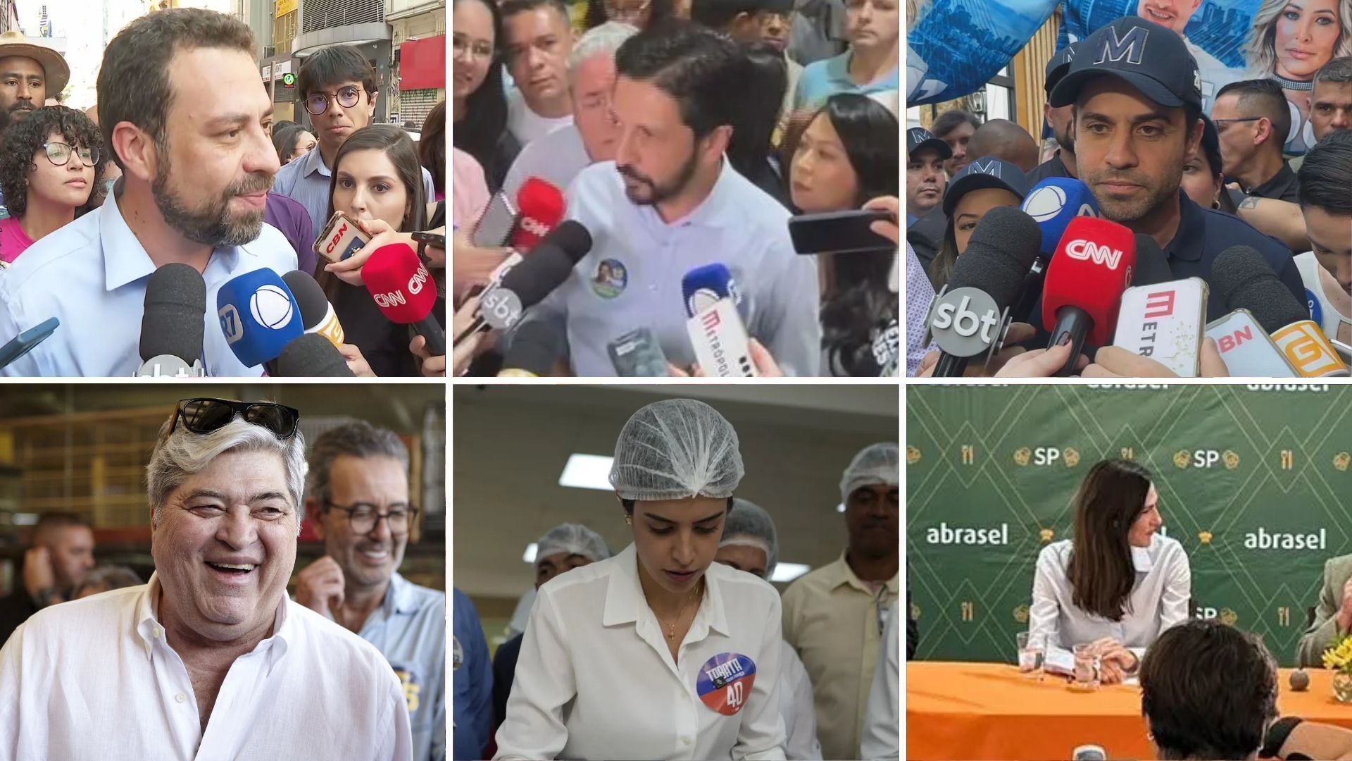 Candidatos à Prefeitura de São Paulo em campanha 30/08