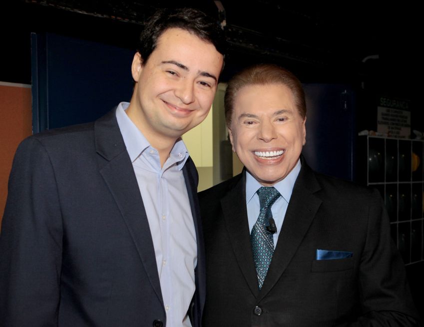 Silvio Santos recebe o autor Fernando Morgado / Lourival Ribeiro/SBT