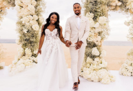 Simone Biles vibra com touchdown de marido na NFL