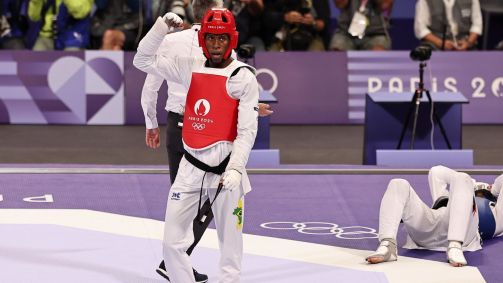 Henrique Marques está disputando o taekwondo em Paris 2024